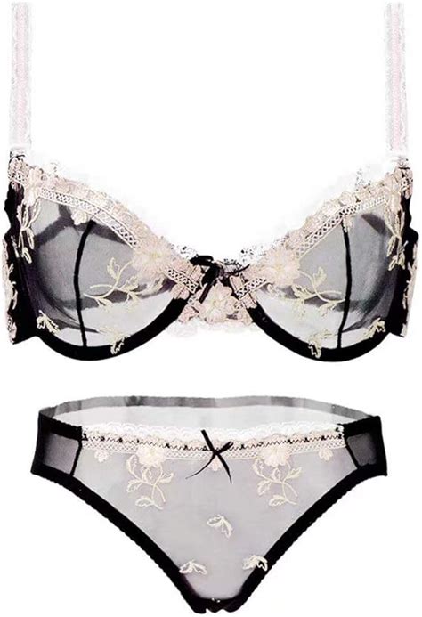 sheer bra panty set|Amazon.com: See.